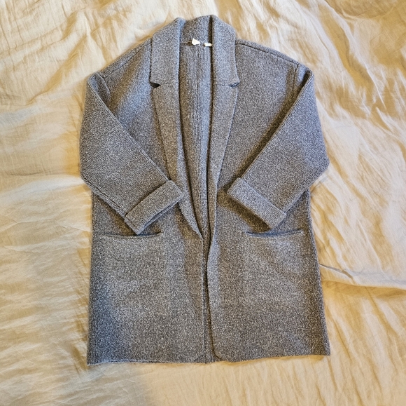 Anthropologie Moth Women's Gray Blazer Sweater Coat - Picture 2 of 10